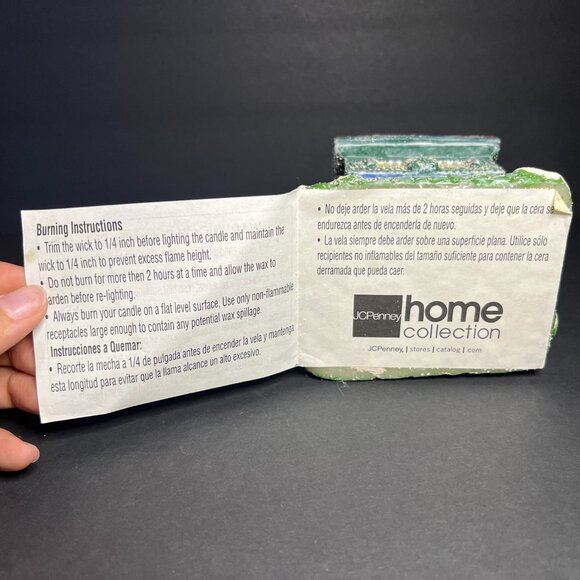 Vintage JC Penny Home Collection Decorative Winter Snow Covered House Candle 6" - Picture 6 of 6